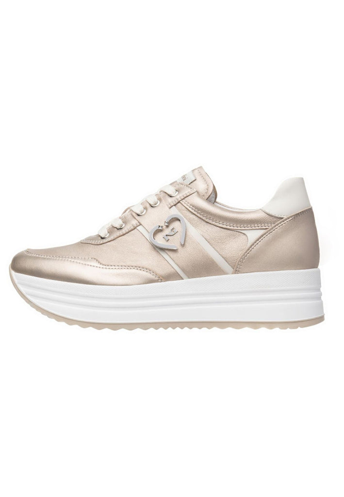 Sneaker Nero Giardini Sneaker Lederimitat Rosegold