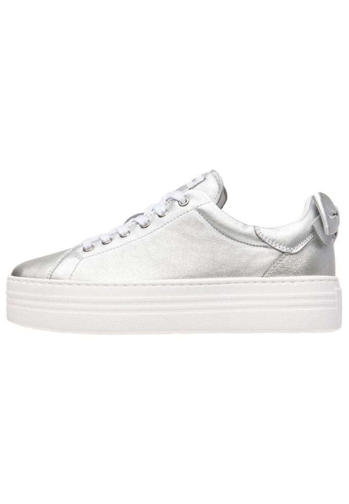 Sneaker Nero Giardini Sneaker Lederimitat Silber
