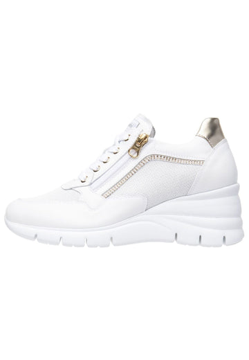 Sneaker Nero Giardini Sneaker Lederimitat/Textil Weiß