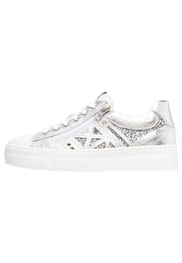 Sneaker Nero Giardini Sneaker Lederimitat/Textil Weiß