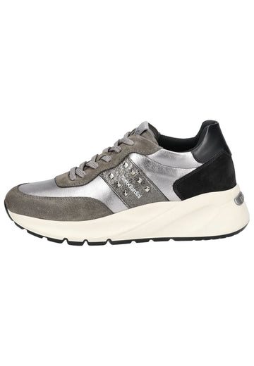 Sneaker Nero Giardini Sneaker Veloursleder/Textil Grau/Schwarz