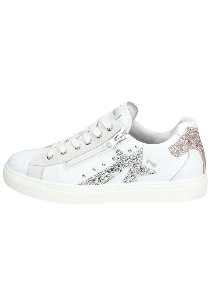 Sneaker Nero Giardini Sneaker Veloursleder/Textil Weiß/Silber