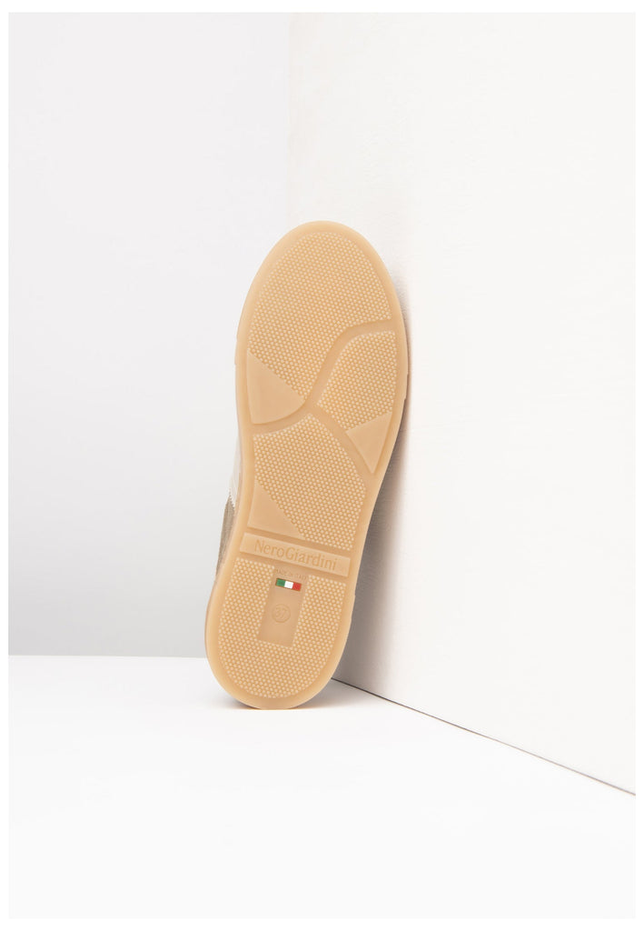 Nero Giardini Sneaker Veloursleder Braun/Weiß