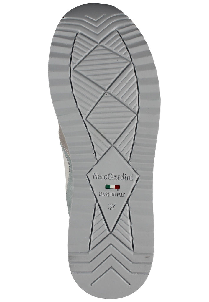 Nero Giardini Sneaker Veloursleder/Textil Beige/Blau