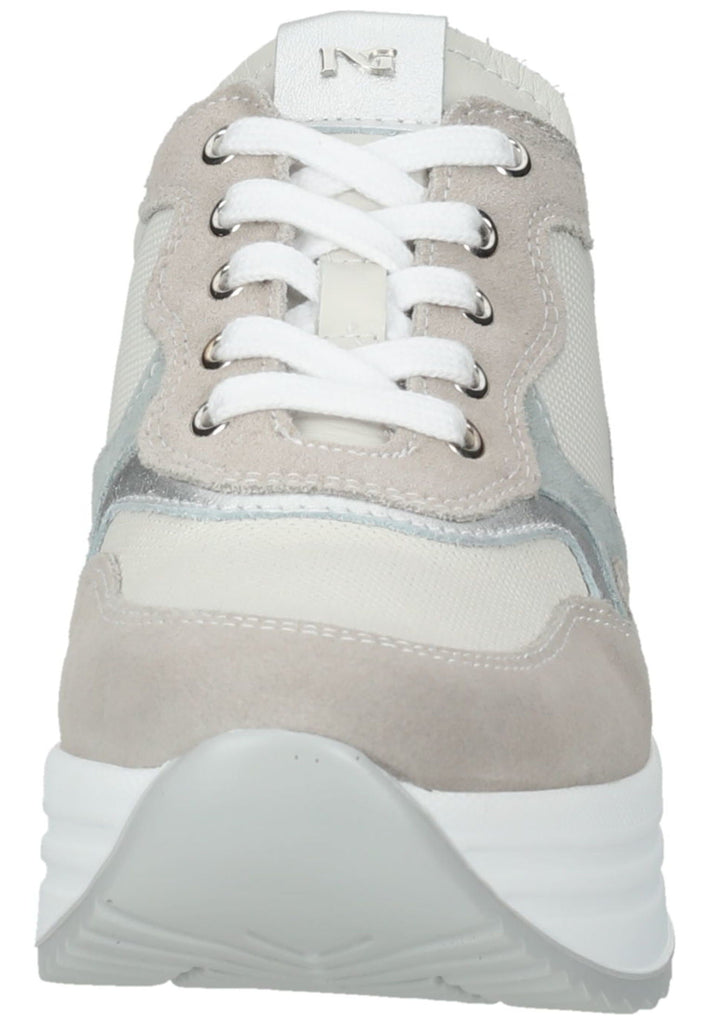 Nero Giardini Sneaker Veloursleder/Textil Beige/Blau