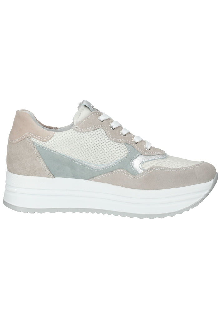 Nero Giardini Sneaker Veloursleder/Textil Beige/Blau