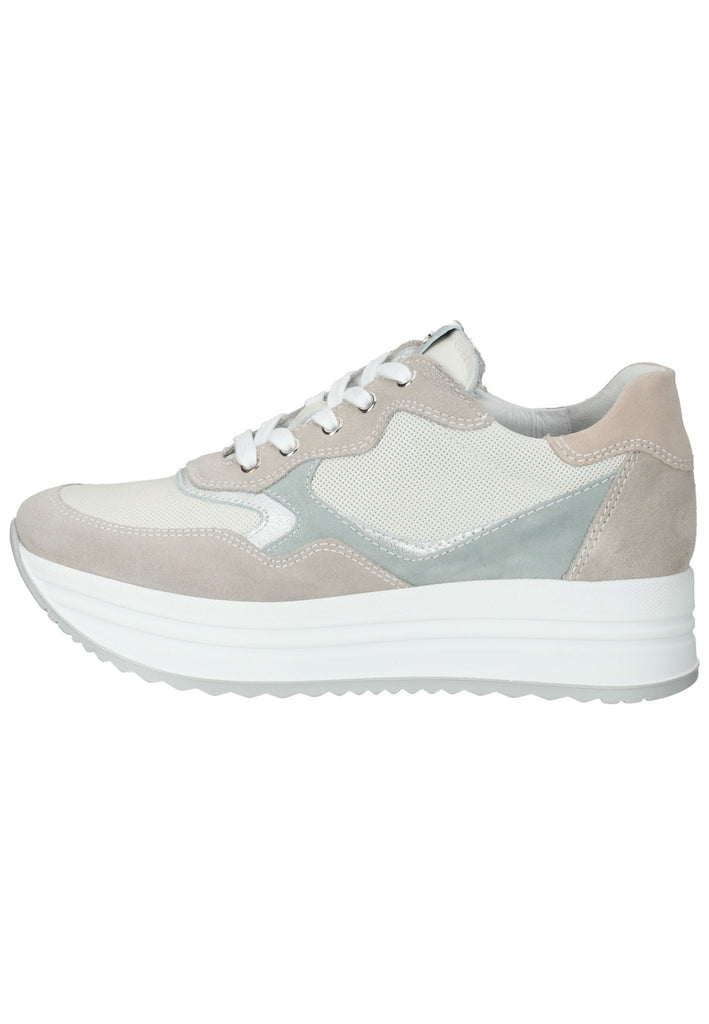 Nero Giardini Sneaker Veloursleder/Textil Beige/Blau