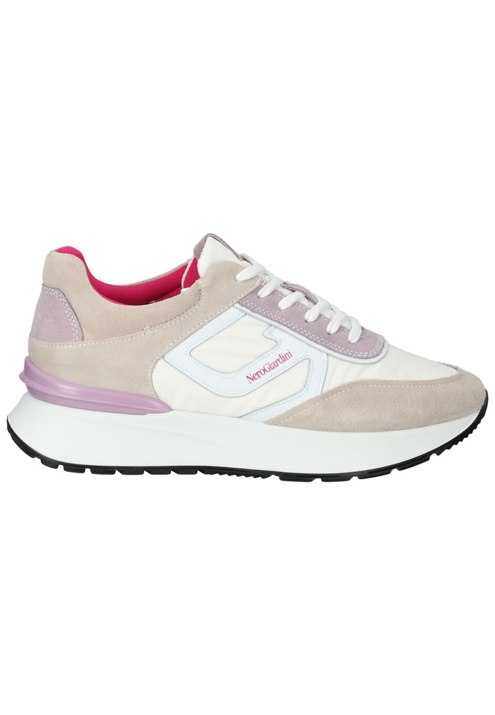 Nero Giardini Sneaker Veloursleder/Textil Beige/Weiß