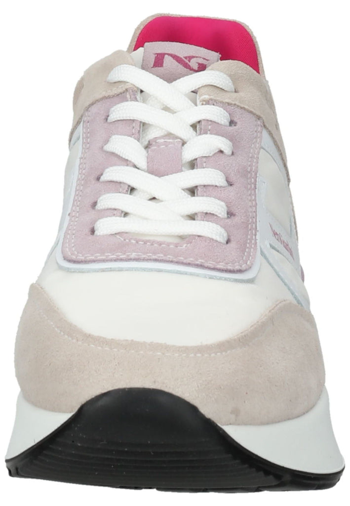 Nero Giardini Sneaker Veloursleder/Textil Beige/Weiß