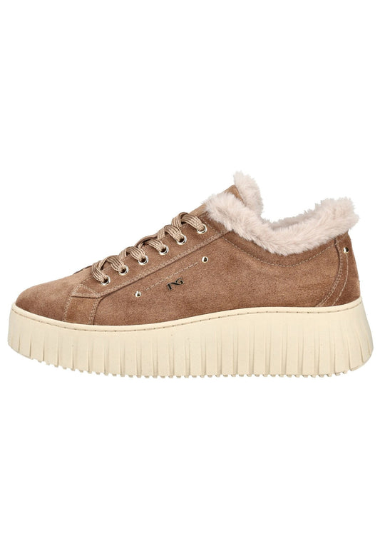 Nero Giardini Sneaker Veloursleder/Textil Braun Warmfutter