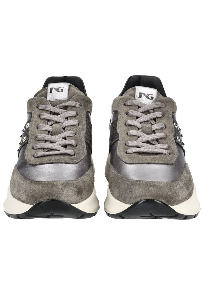 Nero Giardini Sneaker Veloursleder/Textil Grau/Schwarz