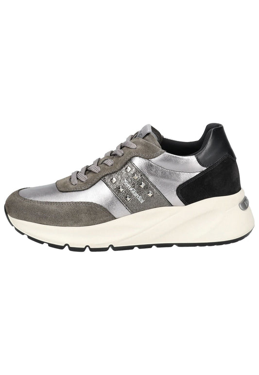 Nero Giardini Sneaker Veloursleder/Textil Grau/Schwarz