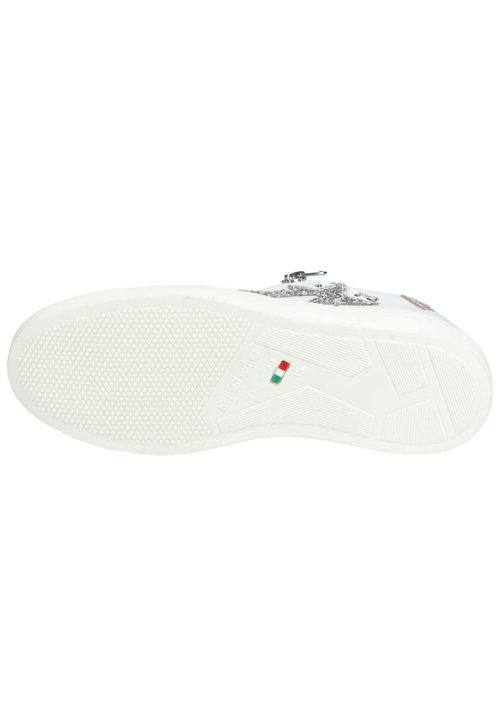 Nero Giardini Sneaker Veloursleder/Textil Weiß/Silber