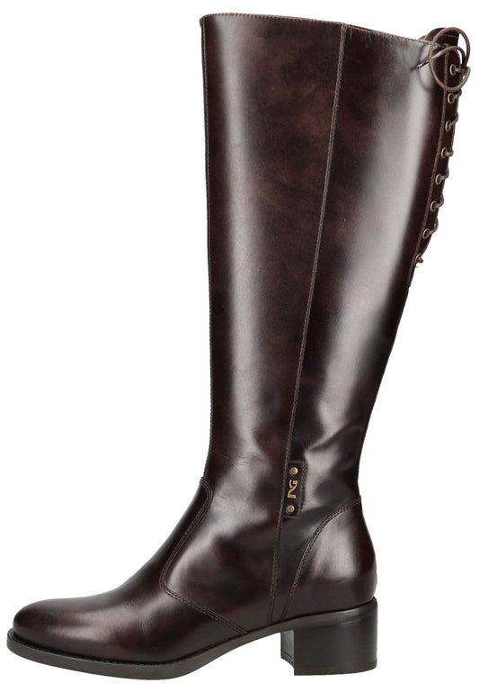 Nero Giardini Stiefel Glattleder Dunkelbraun