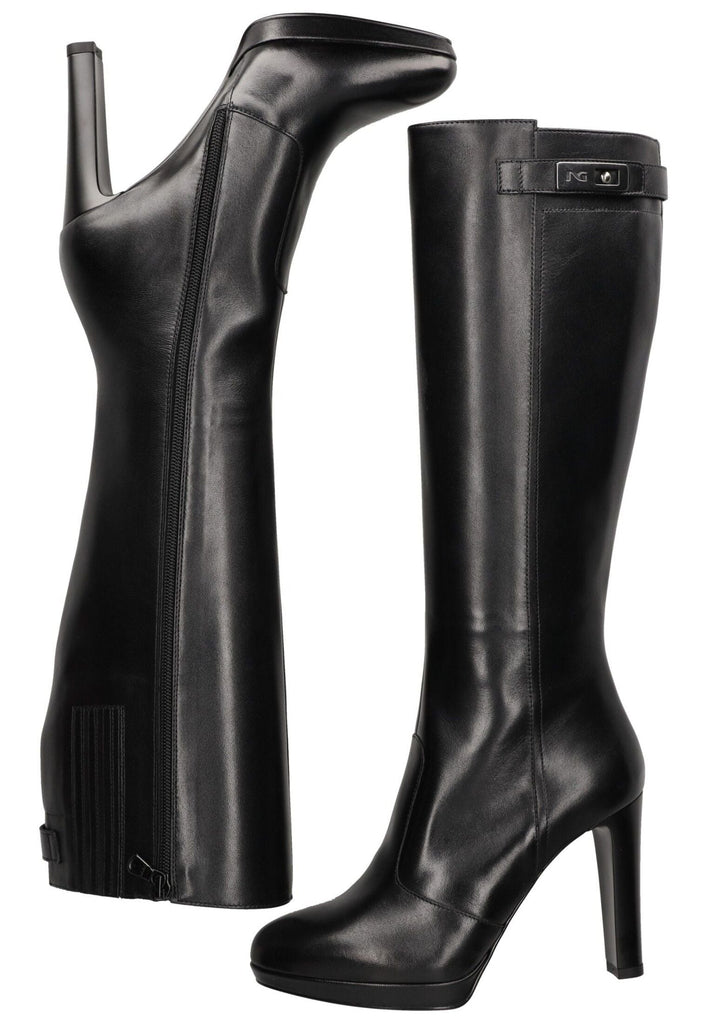 Nero Giardini Stiefel Glattleder Schwarz