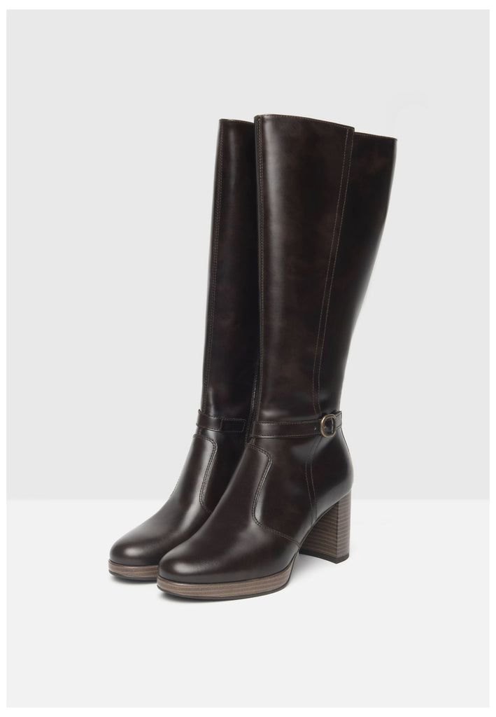 Nero Giardini Stiefel Leder Dunkelbraun