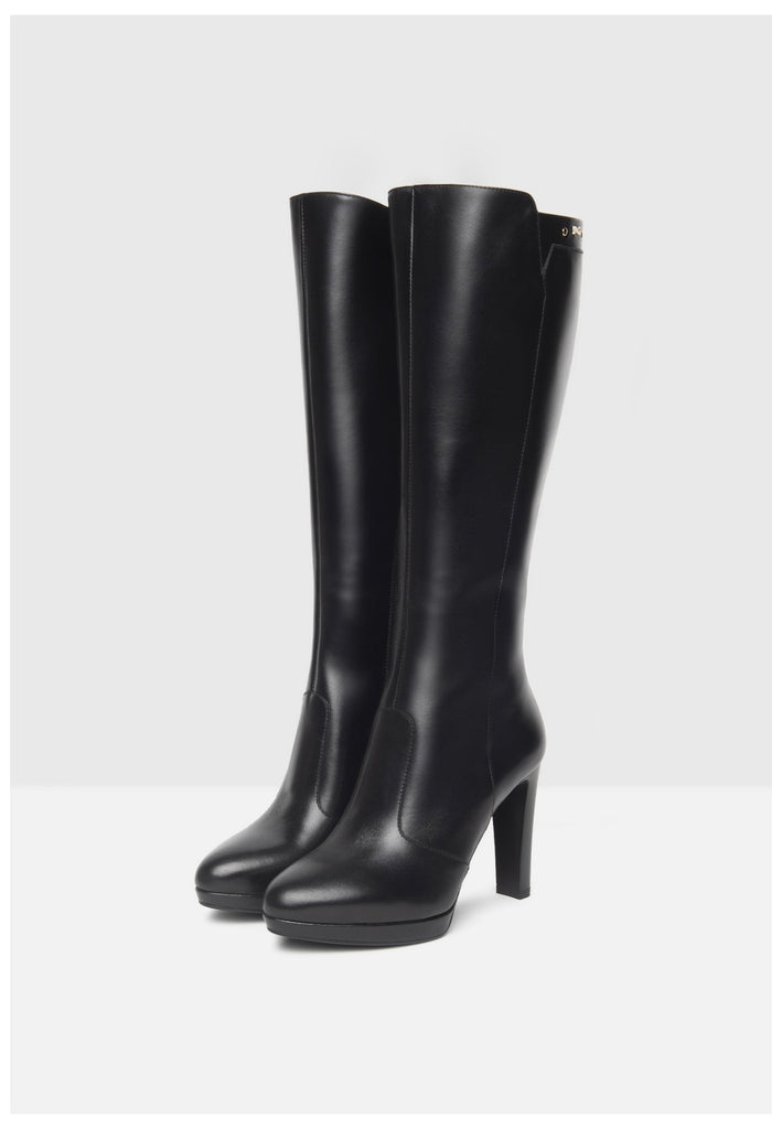 Nero Giardini Stiefel Leder Schwarz