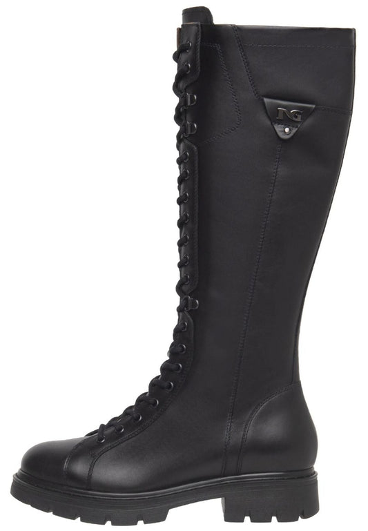 Nero Giardini Stiefel Leder Schwarz