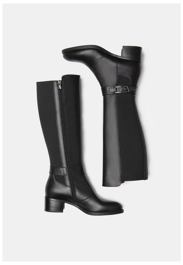 Nero Giardini Stiefel Leder Schwarz