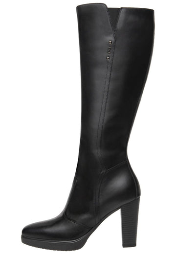 Nero Giardini Stiefel Leder Schwarz