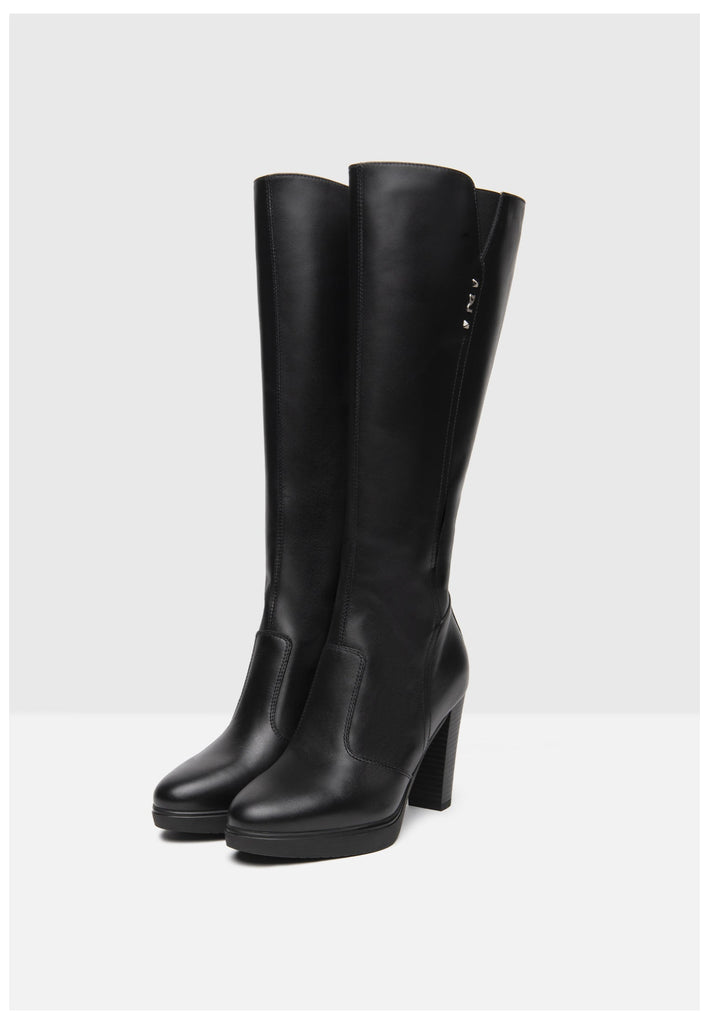 Nero Giardini Stiefel Leder Schwarz