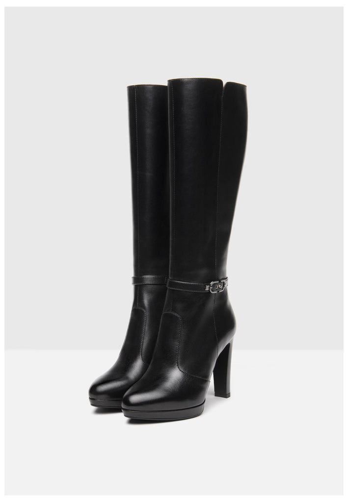 Nero Giardini Stiefel Leder Schwarz