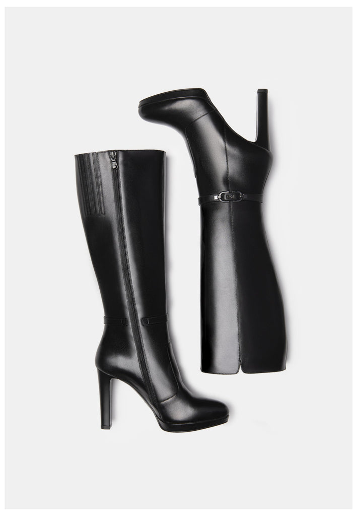 Nero Giardini Stiefel Leder Schwarz