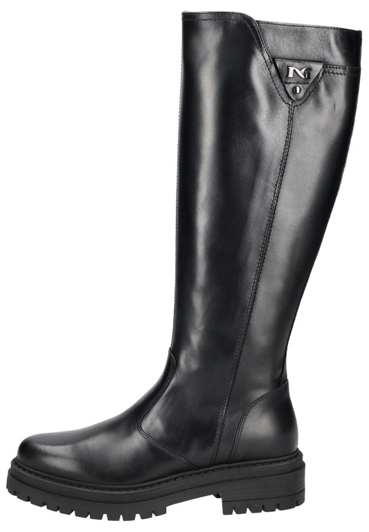 Nero Giardini Stiefel Leder Schwarz