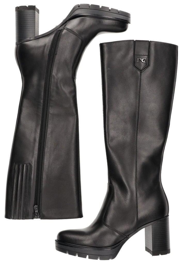 Nero Giardini Stiefel Leder Schwarz