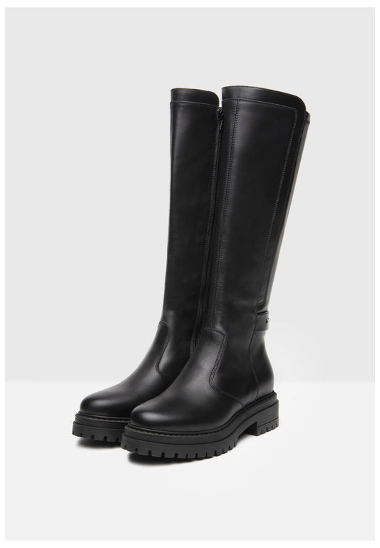 Nero Giardini Stiefel Leder Schwarz