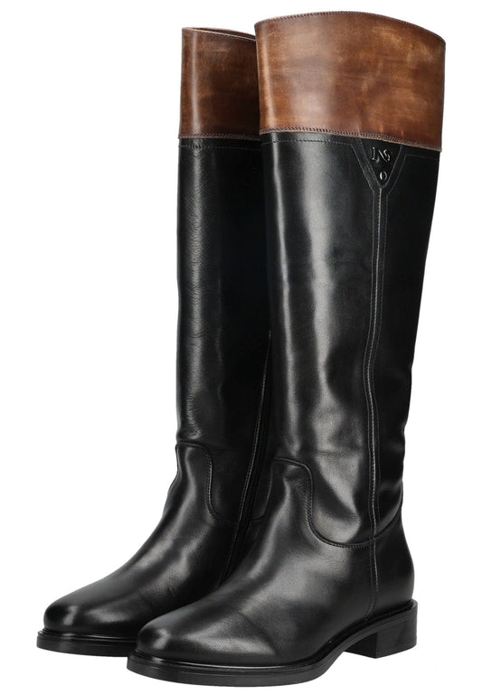 Nero Giardini Stiefel Leder Schwarz