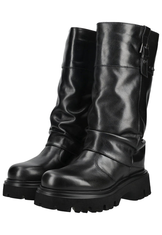 Nero Giardini Stiefel Leder Schwarz