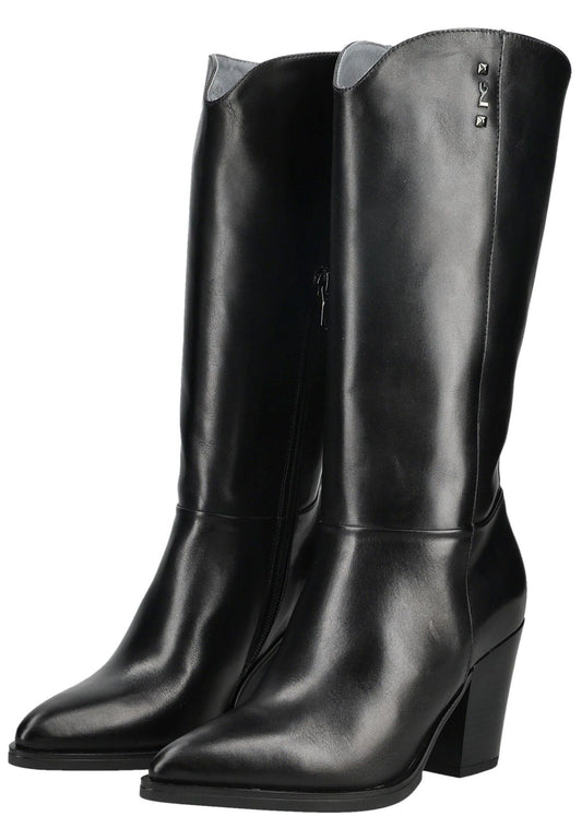 Nero Giardini Stiefel Leder Schwarz