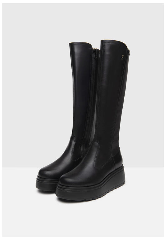 Nero Giardini Stiefel Leder/Synthetik Schwarz