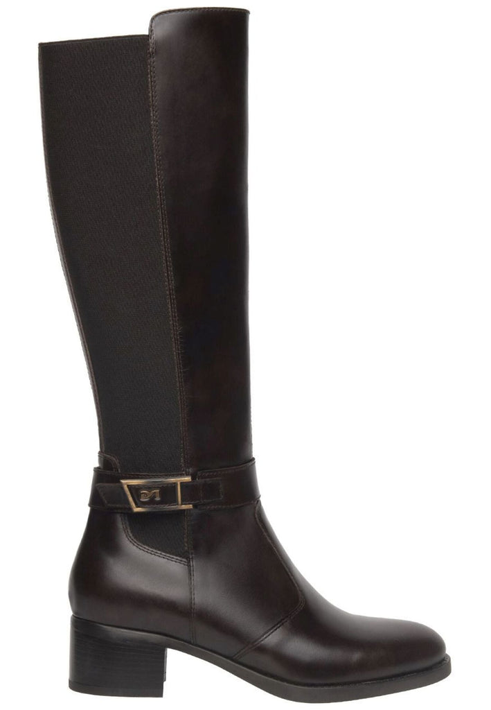 Nero Giardini Stiefel Leder/Textil Dunkelbraun