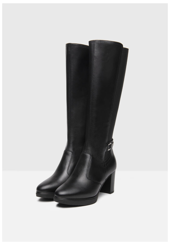 Nero Giardini Stiefel Leder/Textil Schwarz