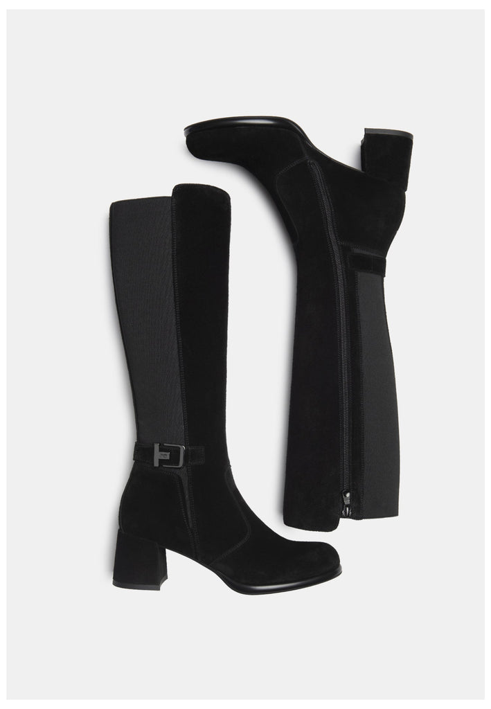 Nero Giardini Stiefel Leder/Textil Schwarz