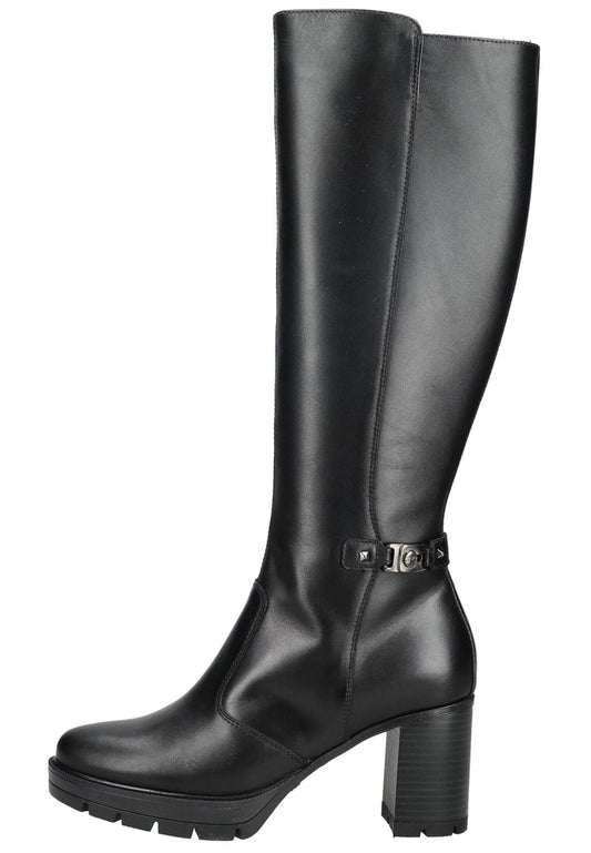 Nero Giardini Stiefel Leder/Textil Schwarz