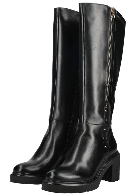 Nero Giardini Stiefel Lederimitat Schwarz