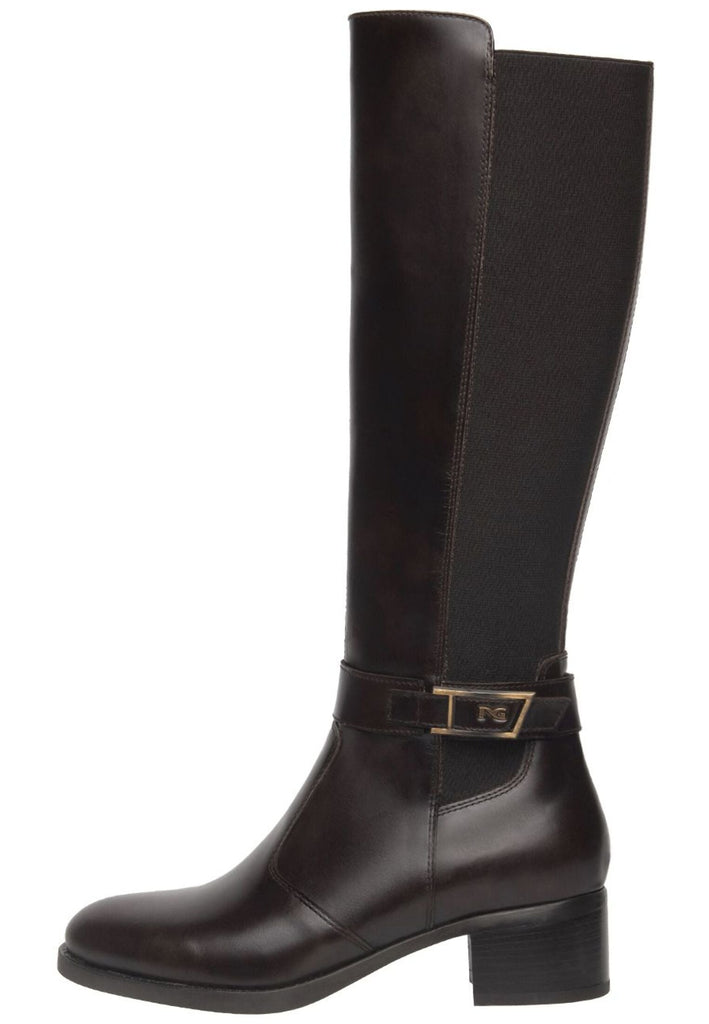Stiefel Nero Giardini Stiefel Leder/Textil Dunkelbraun