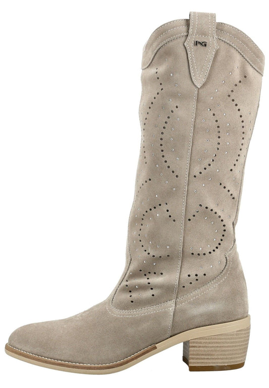Nero Giardini Stiefel Veloursleder Beige