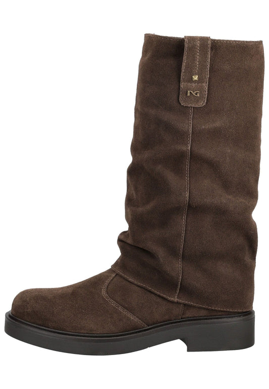 Nero Giardini Stiefel Veloursleder Dunkelbraun
