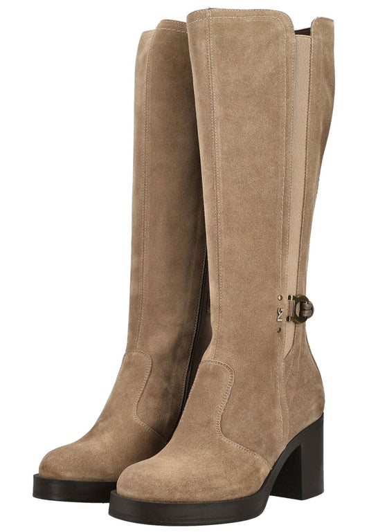 Nero Giardini Stiefel Veloursleder/Textil Beige