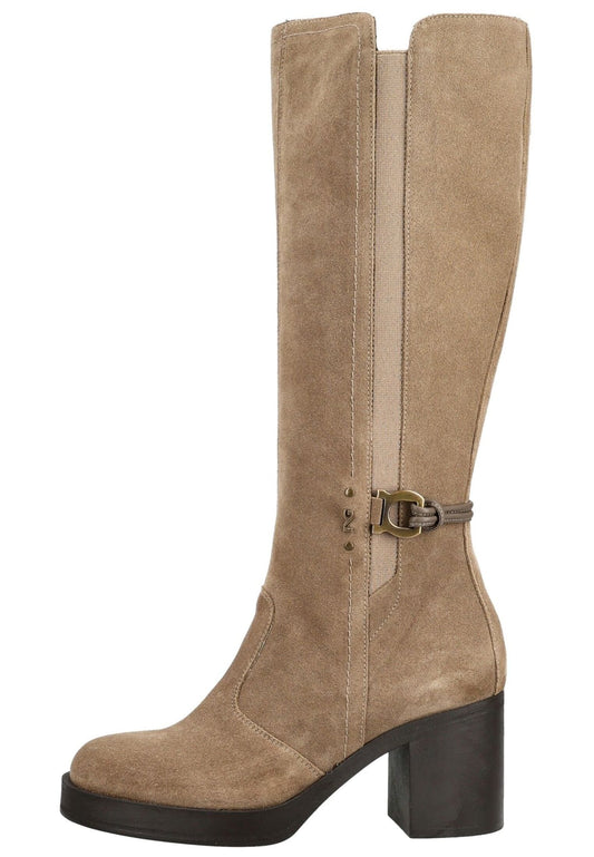 Nero Giardini Stiefel Veloursleder/Textil Beige