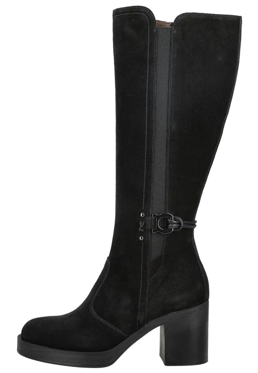 Nero Giardini Stiefel Veloursleder/Textil Schwarz