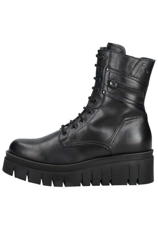 Nero Giardini Stiefelette Leder Schwarz Warmfutter
