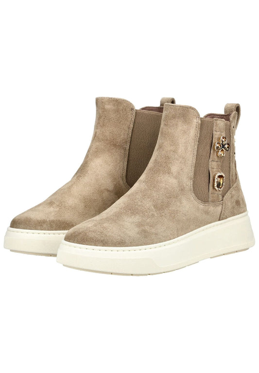 Nero Giardini Stiefelette Leder/Textil Braun