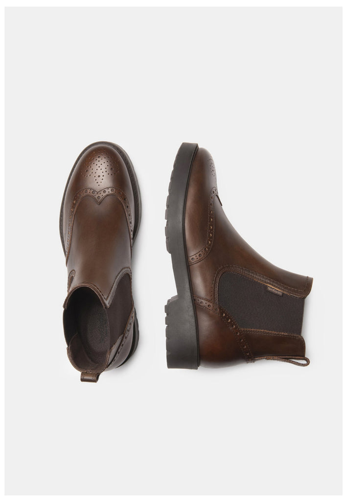 Nero Giardini Stiefelette Leder/Textil Dunkelbraun