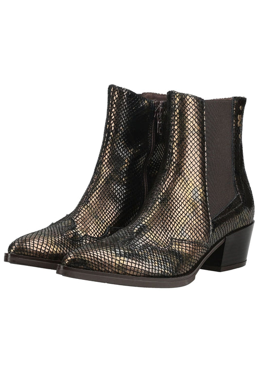 Nero Giardini Stiefelette Leder/Textil Dunkelbraun
