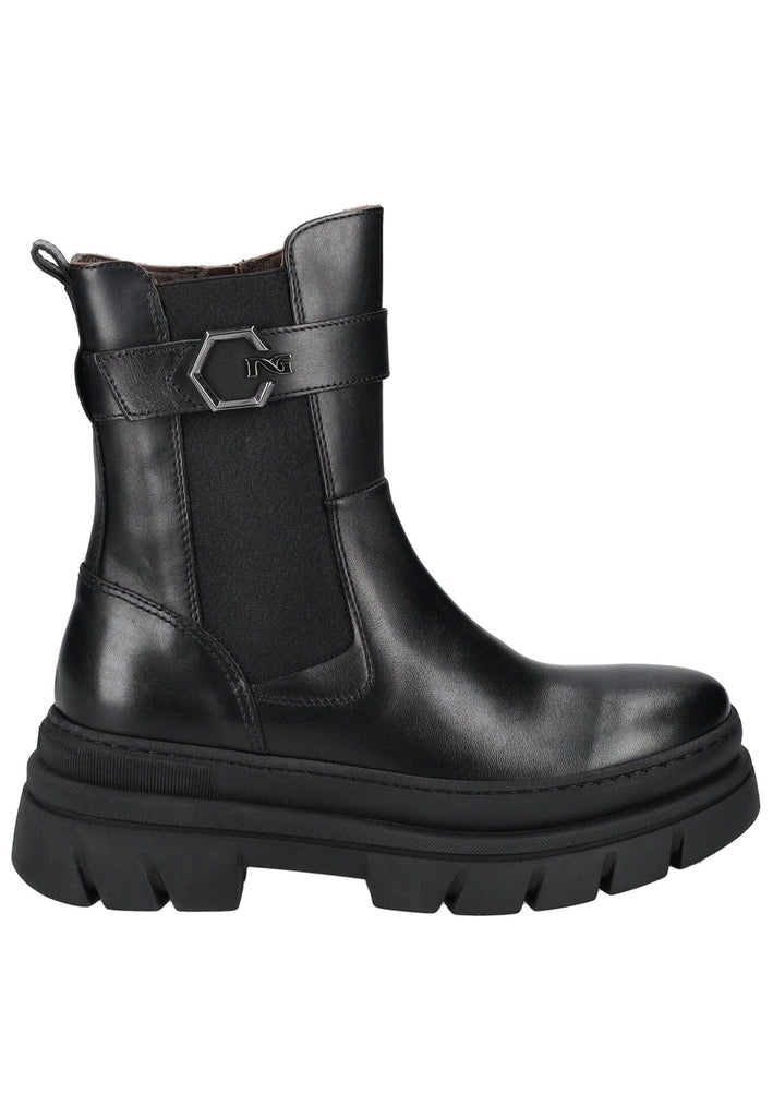 Nero Giardini Stiefelette Leder/Textil Schwarz